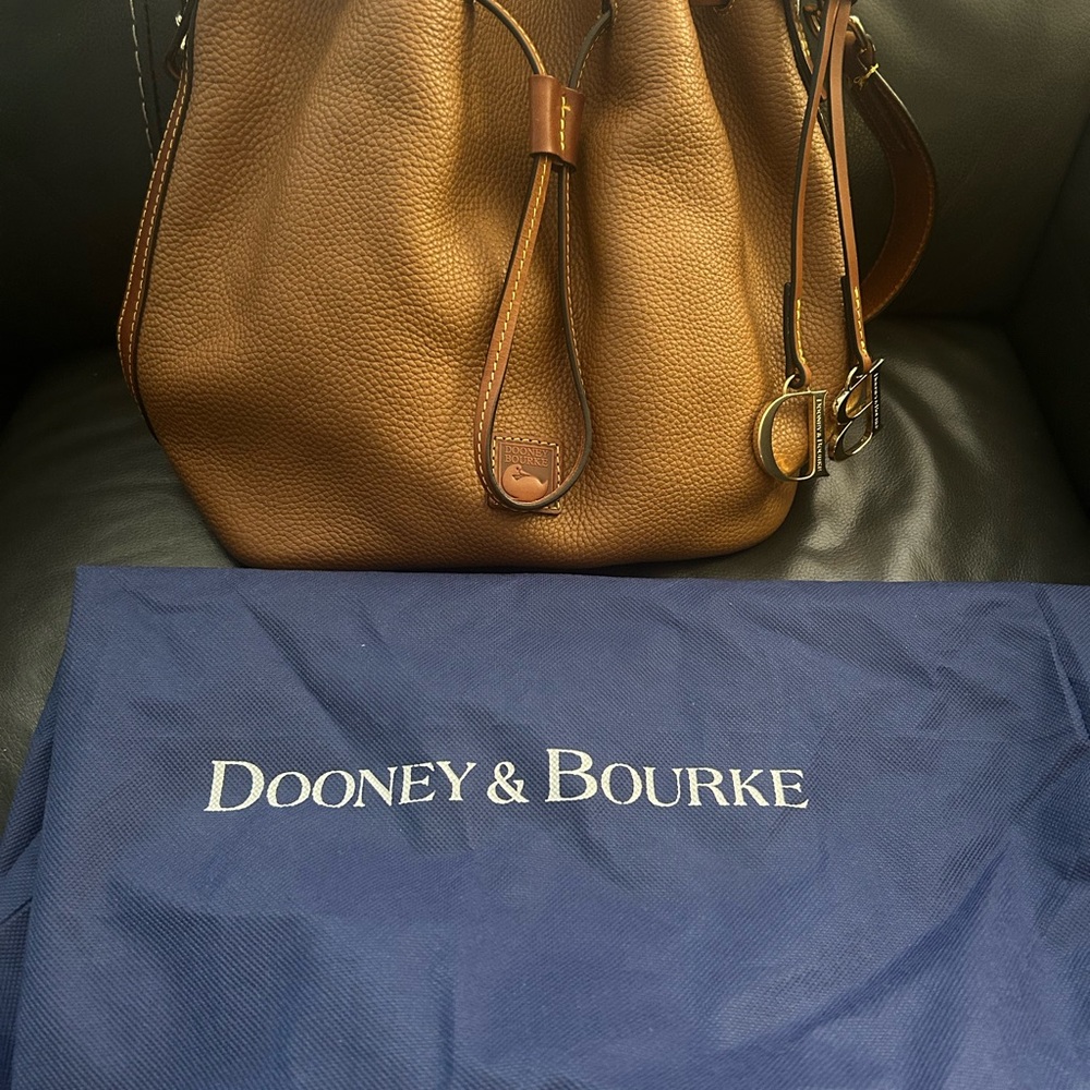 Dooney & Bourke Tan Leather Shoulder Bag